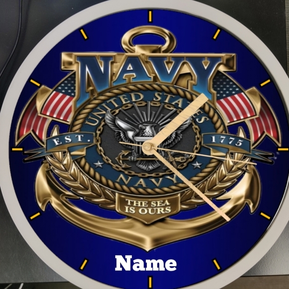 U.S. Navy led lights clock - Picture 3 of 8
